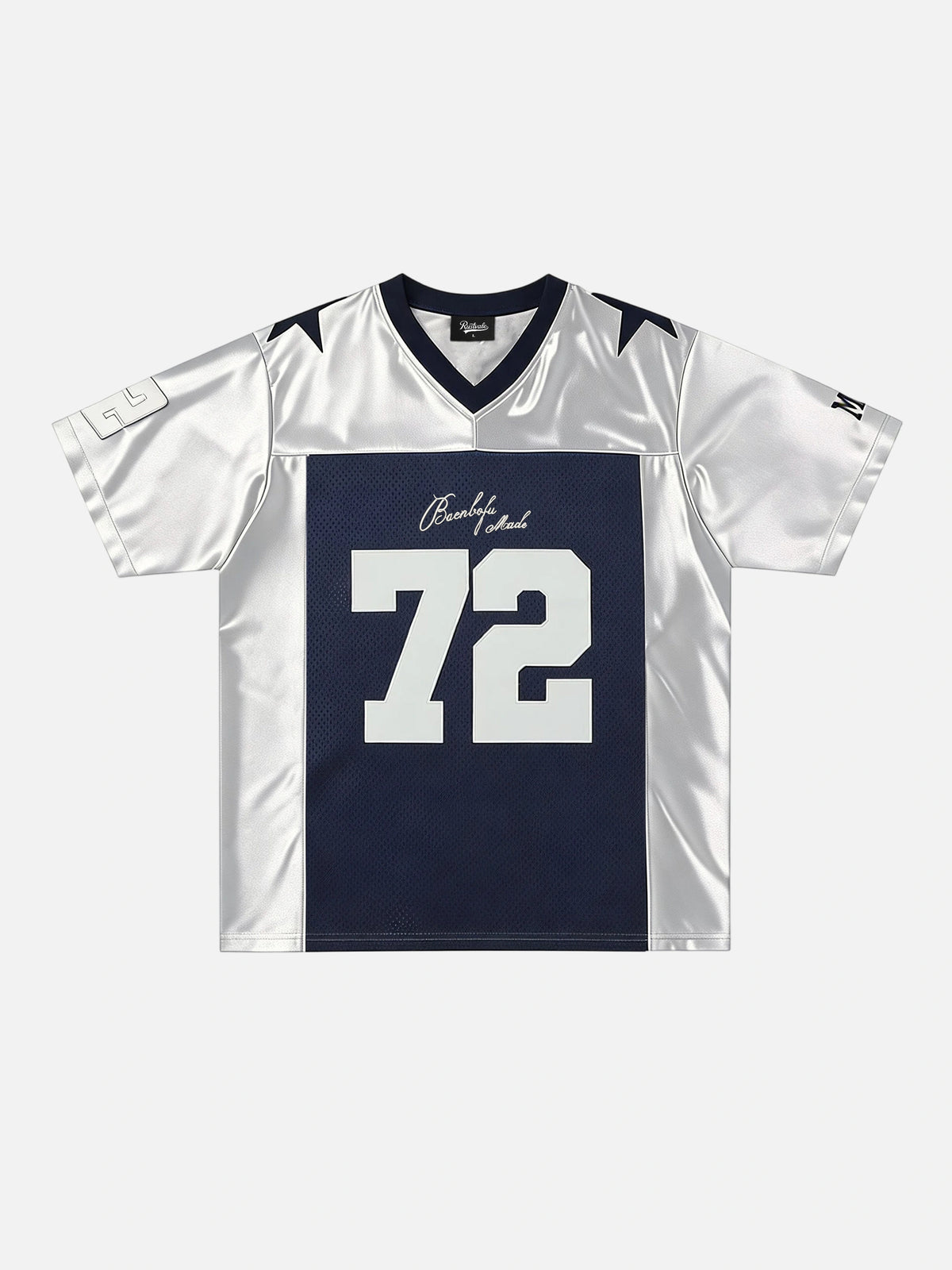 American Football Style Embroidered T-shirt