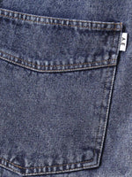 Americana-style Washed & Distressed Multi-pocket Denim Work Vest