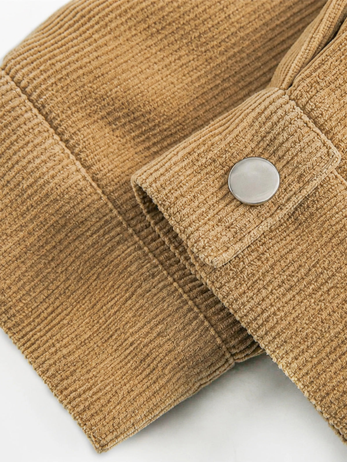 Loose-fit Corduroy Jacket With Turn-down Collar
