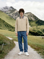 Barn-style Workwear Canvas Loose-fit Jacket