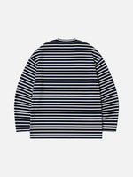 Japanese-style Retro Striped Sweatshirt