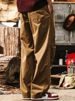 Retro Maillard-style Straight-leg Cargo Pants