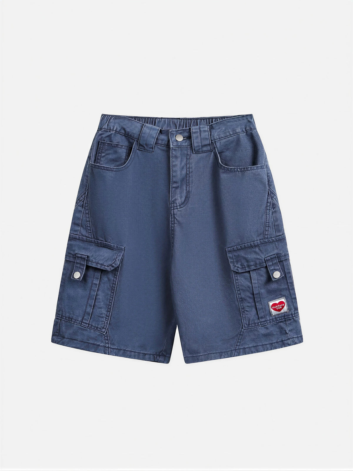 Loose-fit Multi-pocket Knee-length Shorts