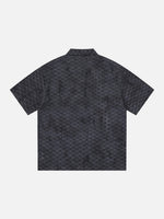 Retro Distressed Short-sleeve Shirt