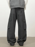Pure Cotton Multi-pocket Cargo "saber" Jeans