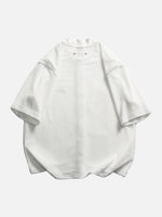 Retro Mesh Short-sleeve Shirt Cardigan