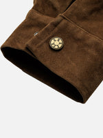 Retro Waist-defining Suede Jacket