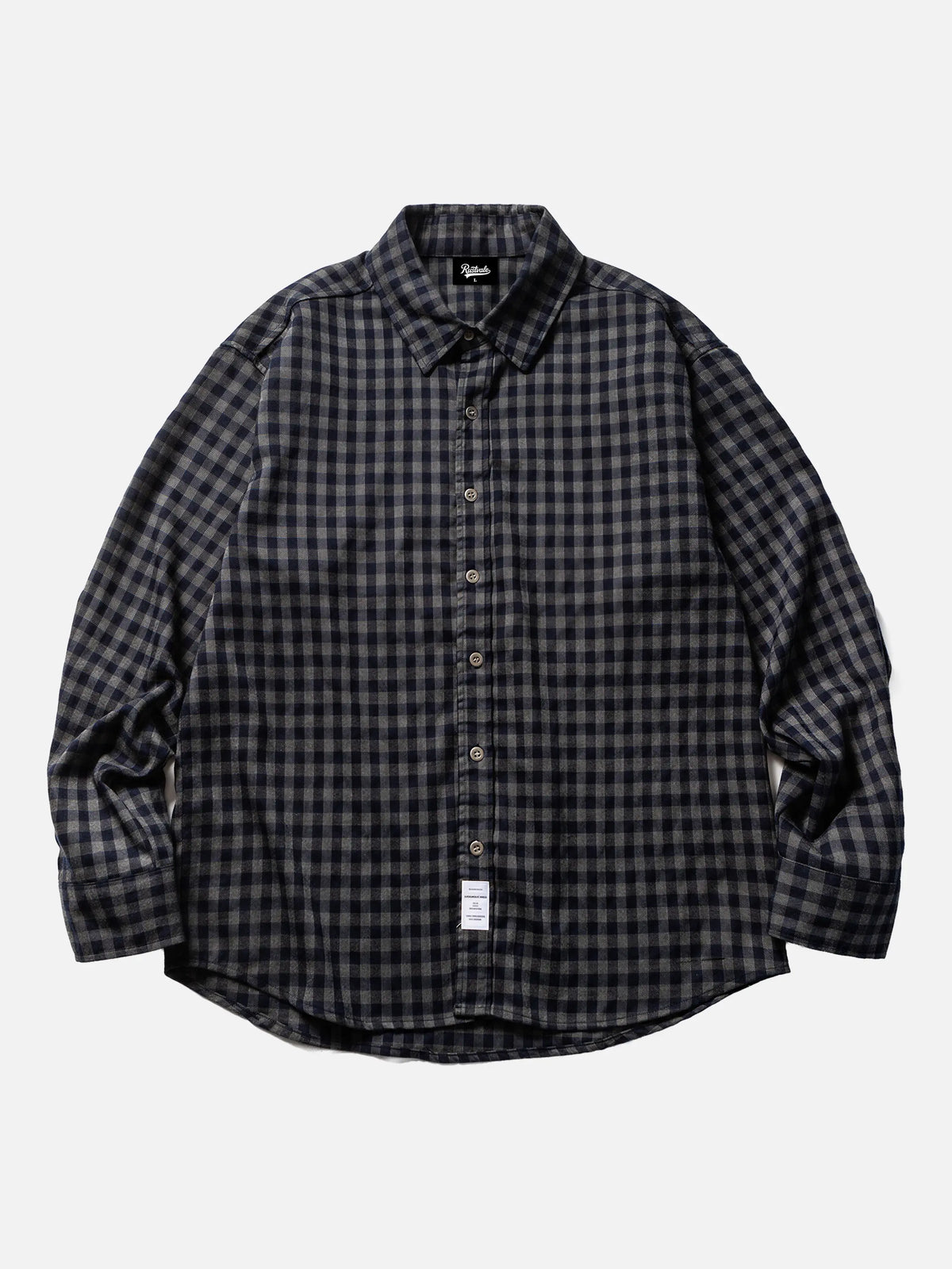 Japanese-style Retro Plaid Loose Long-sleeve Shirt