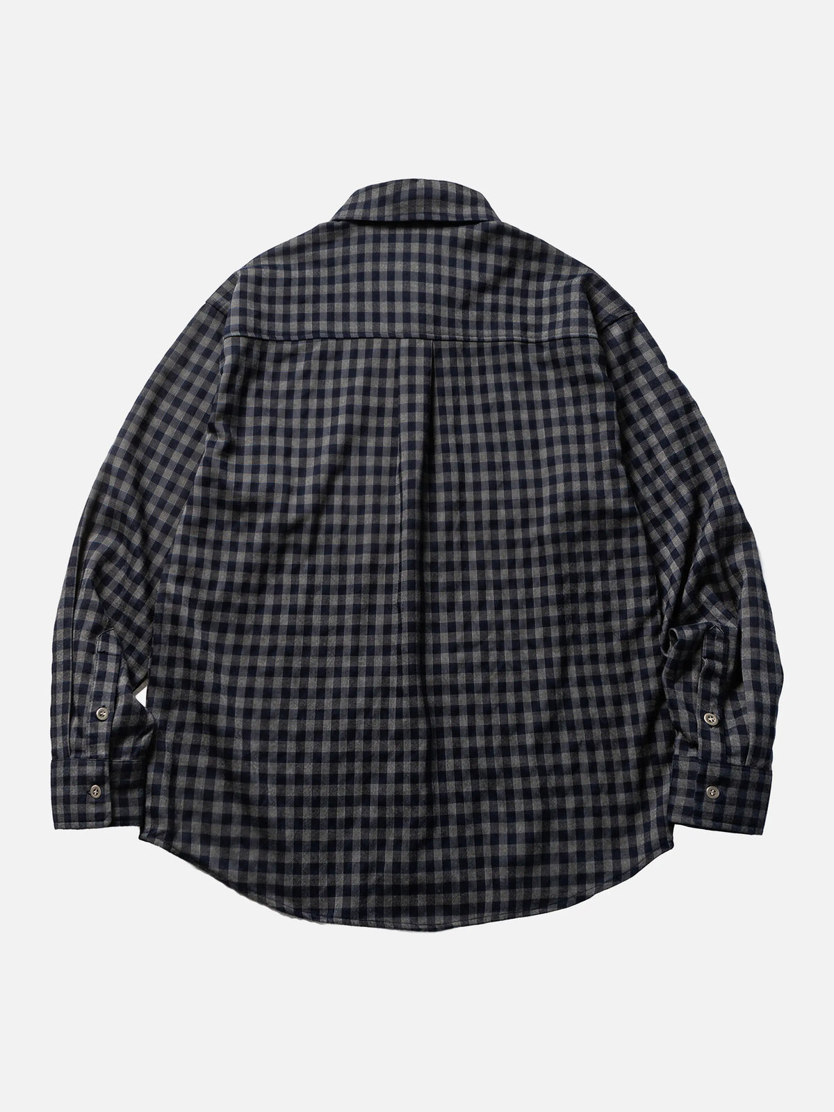 Japanese-style Retro Plaid Loose Long-sleeve Shirt