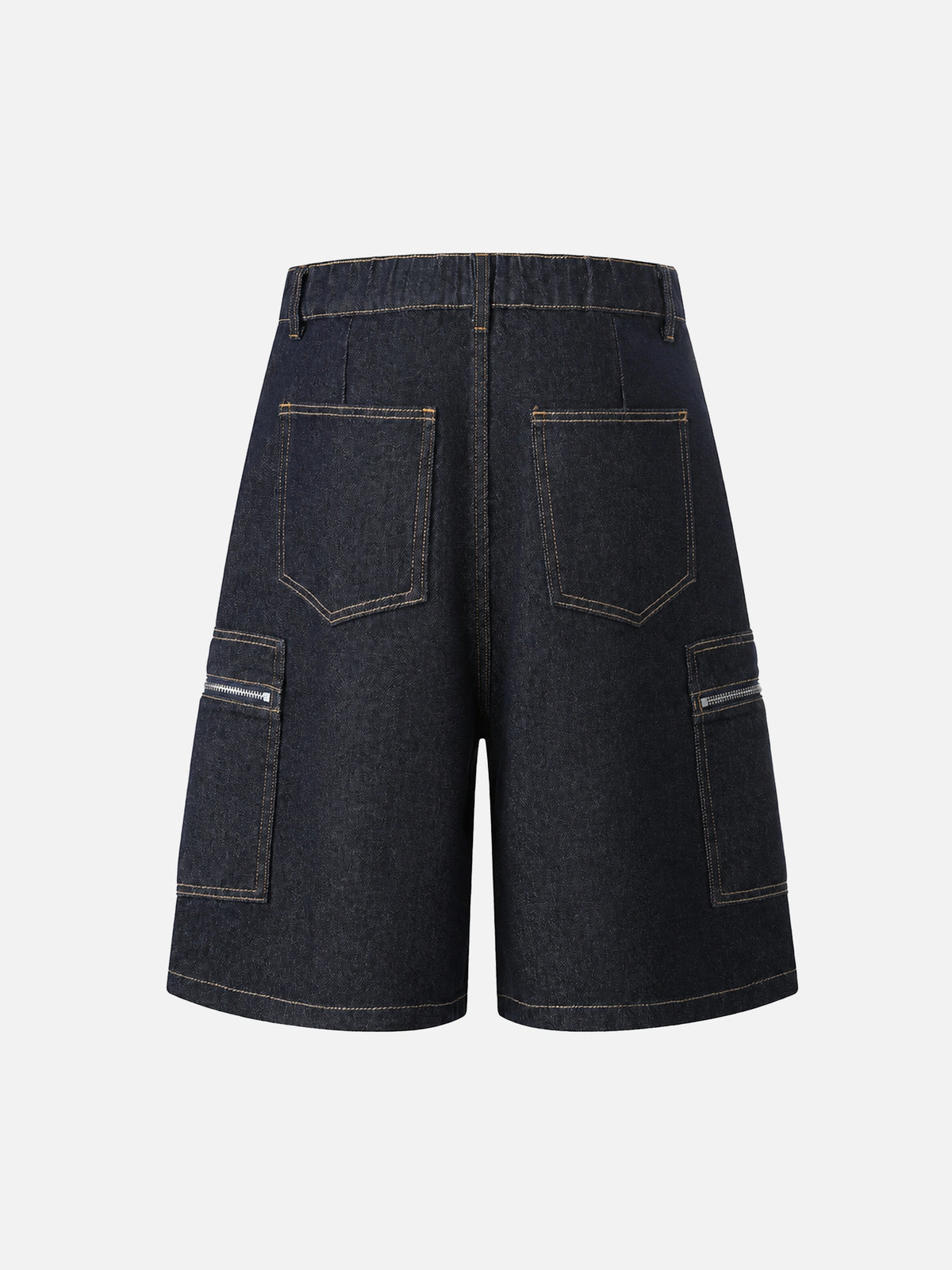 Large-pocket Denim Cargo Shorts