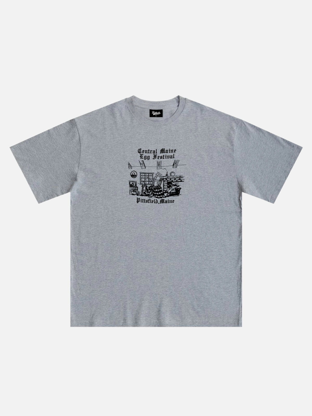 Niche-design Urban-print T-shirt