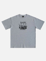 Niche-design Urban-print T-shirt