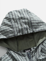 Retro Outdoor Plaid Hooded Jacket
