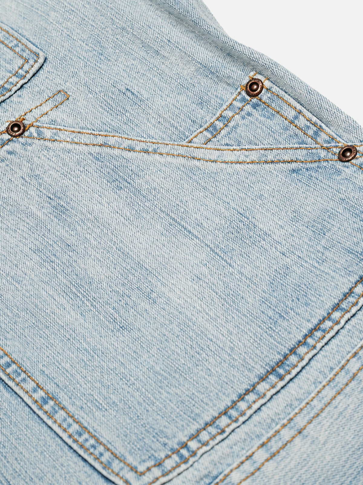 American Retro Washed Blue Distressed Work Jacket