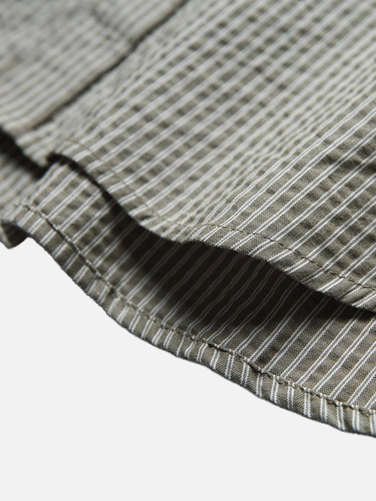Seersucker Striped Long-sleeve Shirt