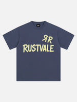 Rustvale Tape Effect Letter Tee
