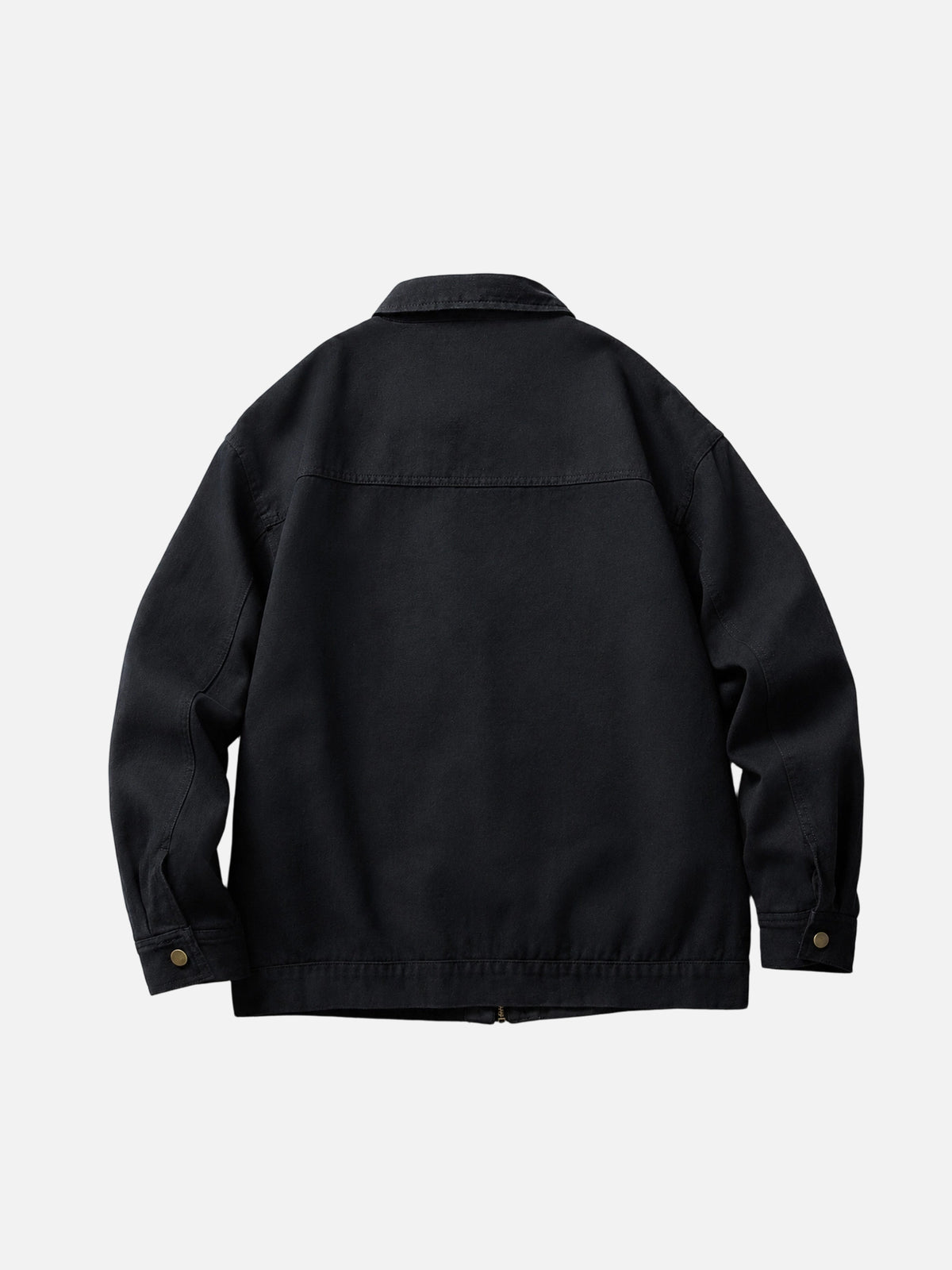 Solid-Color Casual Workwear Jacket