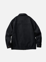 Solid-Color Casual Workwear Jacket