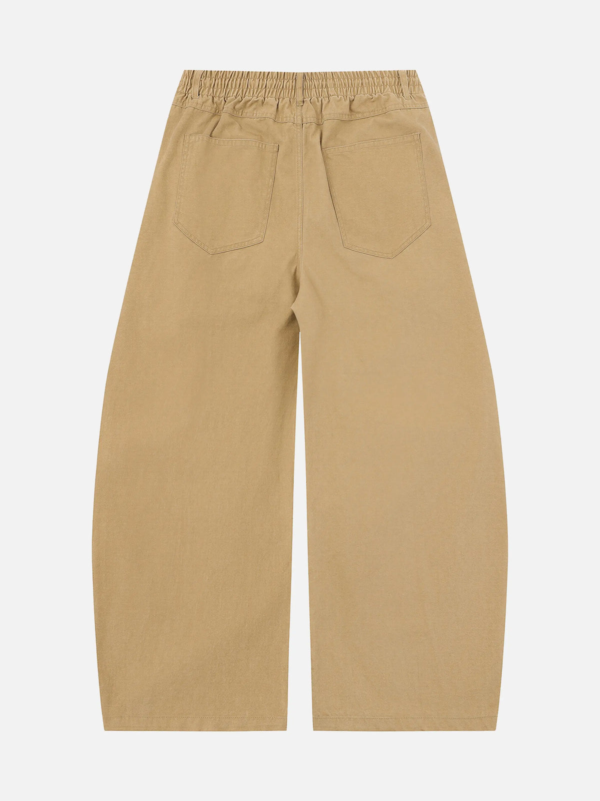 Faux Two-piece Loose-fit Canvas Cargo Pants