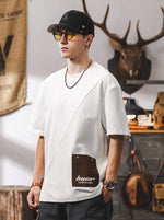 Premium-feel Paneled Pure Cotton T-shirt