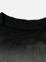 Wasteland-style Garment-washed Heavyweight Cotton T-shirt