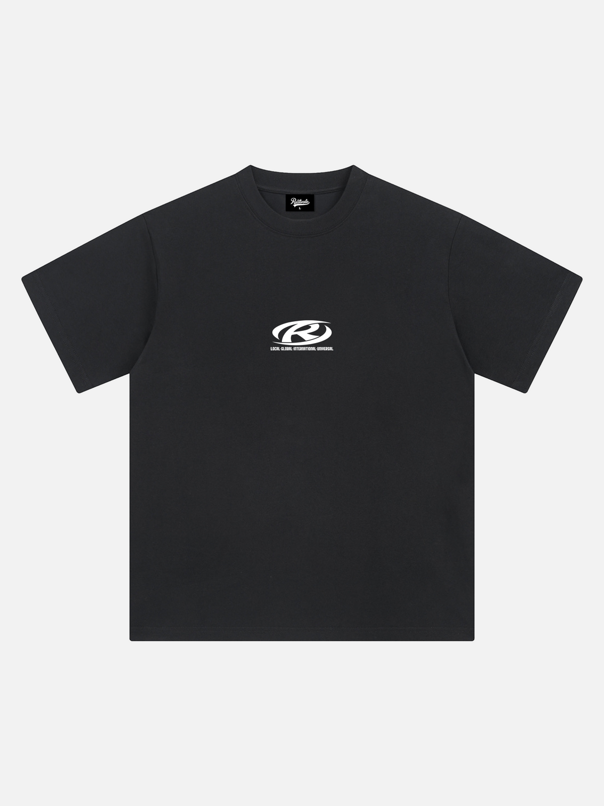 Minimalistisches R-Logo Oversize-T-Shirt