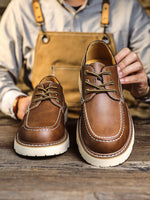 Americana-style Low-top Breathable Outdoor Work Shoes