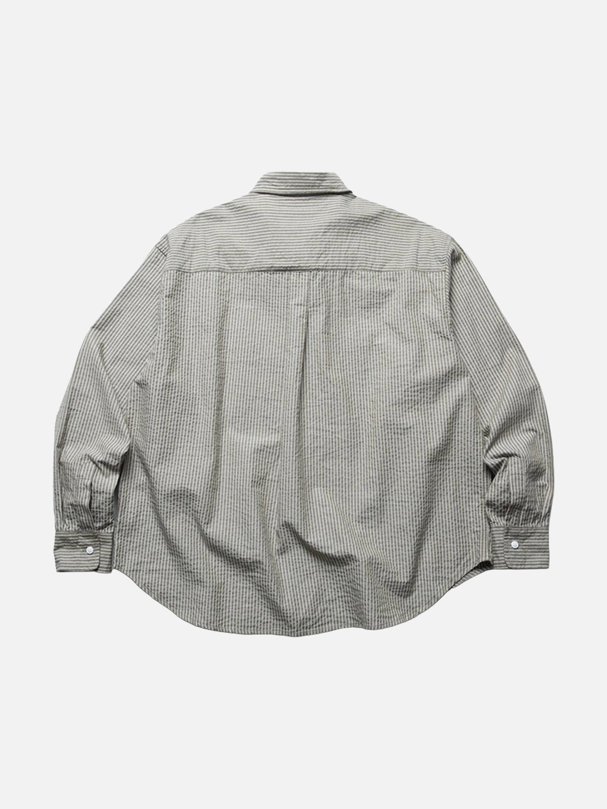 Seersucker Striped Long-sleeve Shirt