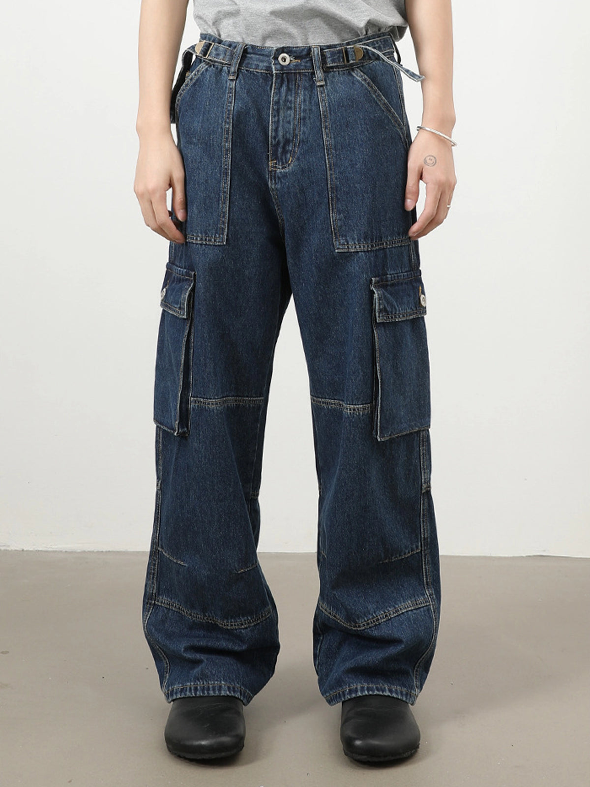 American Retro Multi-pocket Cargo Pants