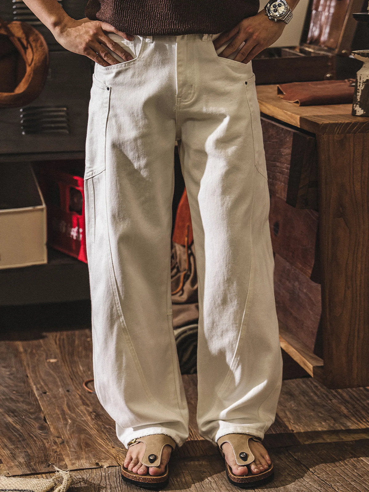 American Vintage White Jeans