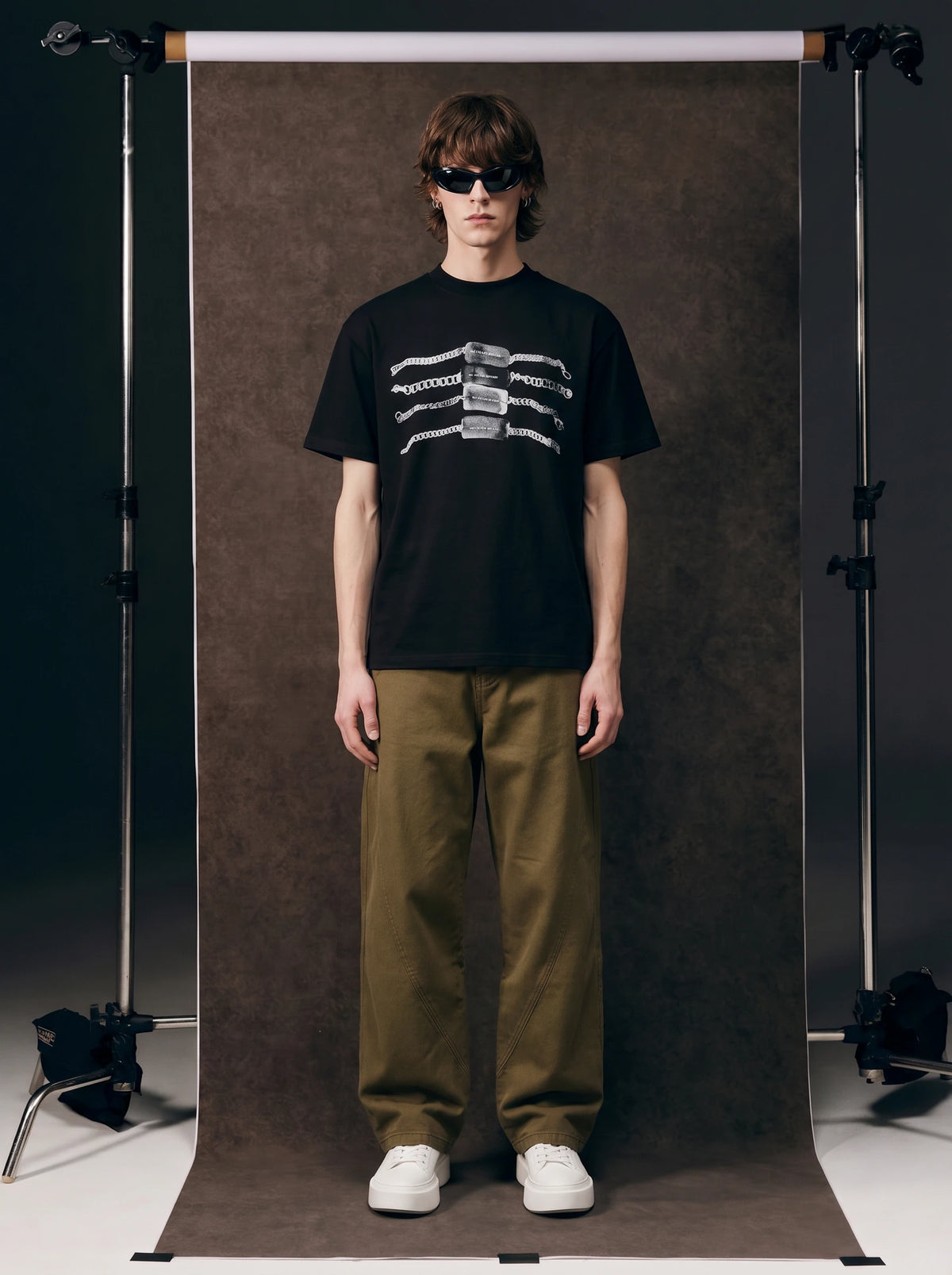 Retro-print Cooling & Quick-drying T-shirt