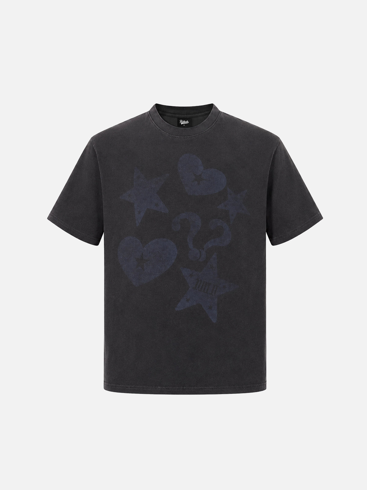 Unisex Premium Vintage-effect Loose-fit Printed T-shirt
