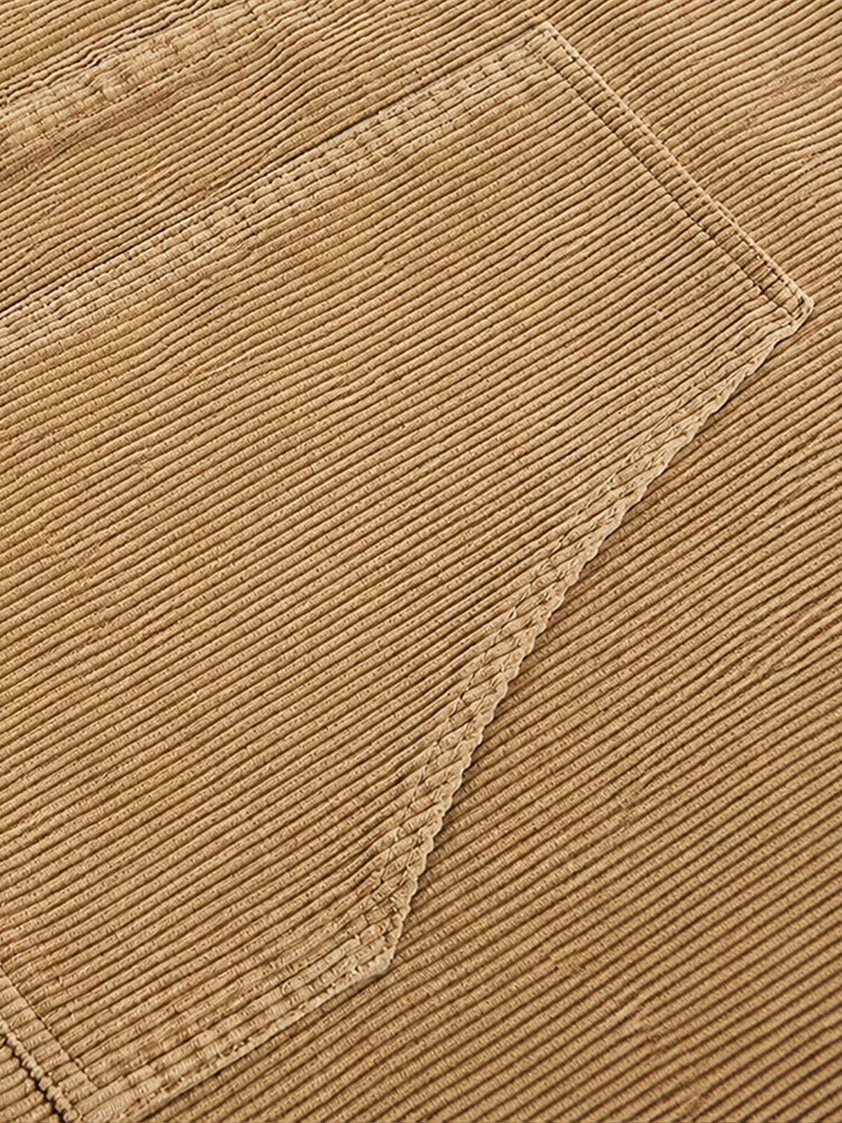 Loose-fit Corduroy Jacket With Turn-down Collar