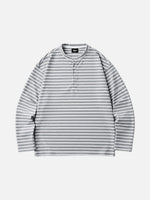 Japanese-style Retro Striped Sweatshirt