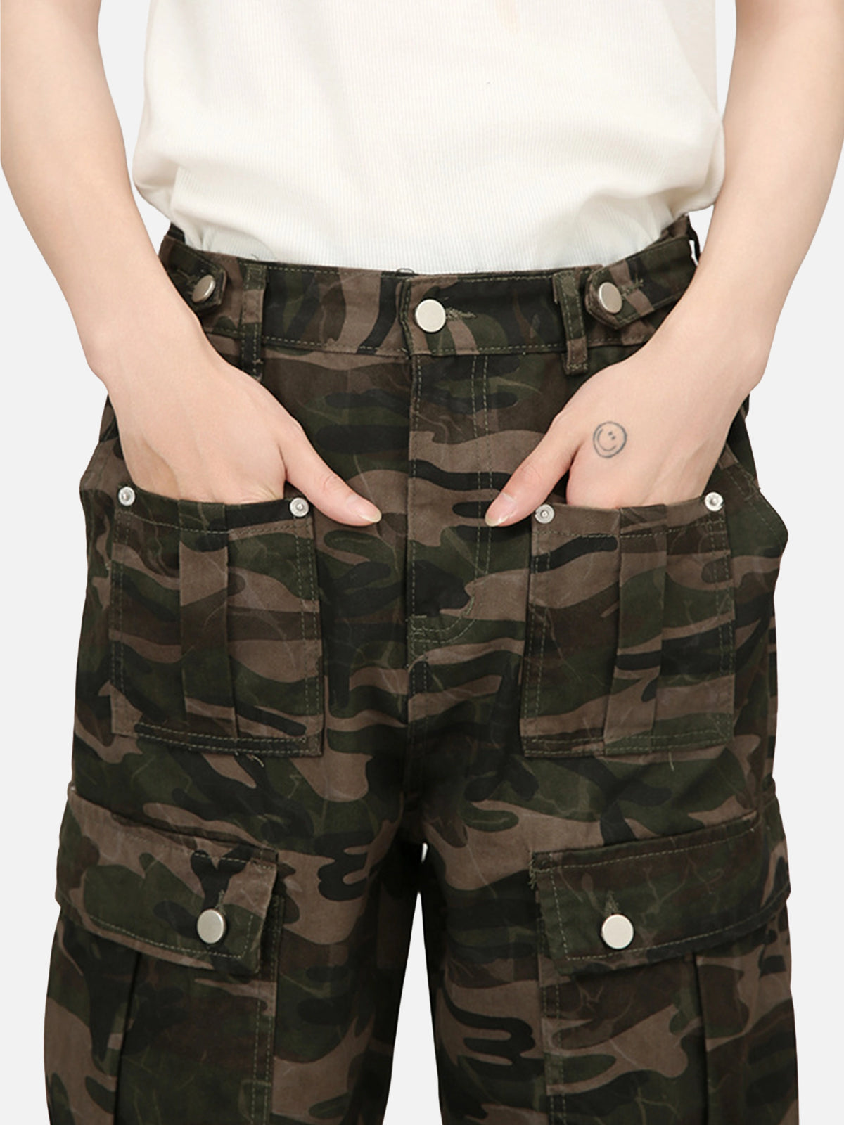 American Retro Multi-pocket Cargo Pants