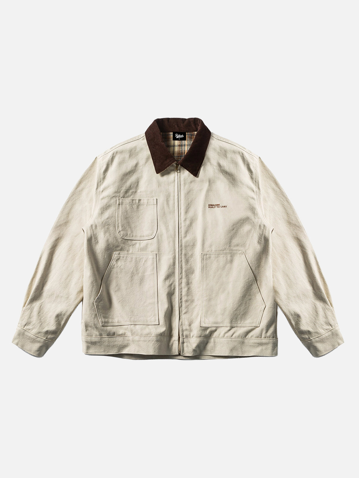 Color-block Revers Arbeitsjacke