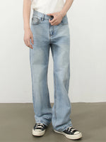 Vintage Washed Blue Distressed Jeans