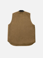 Retro Washed Sleeveless Cargo Vest