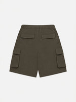 Outdoor Tech-style Multi-pocket Cargo Shorts