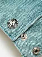 American-style Washed, Color-blocked Work Jacket