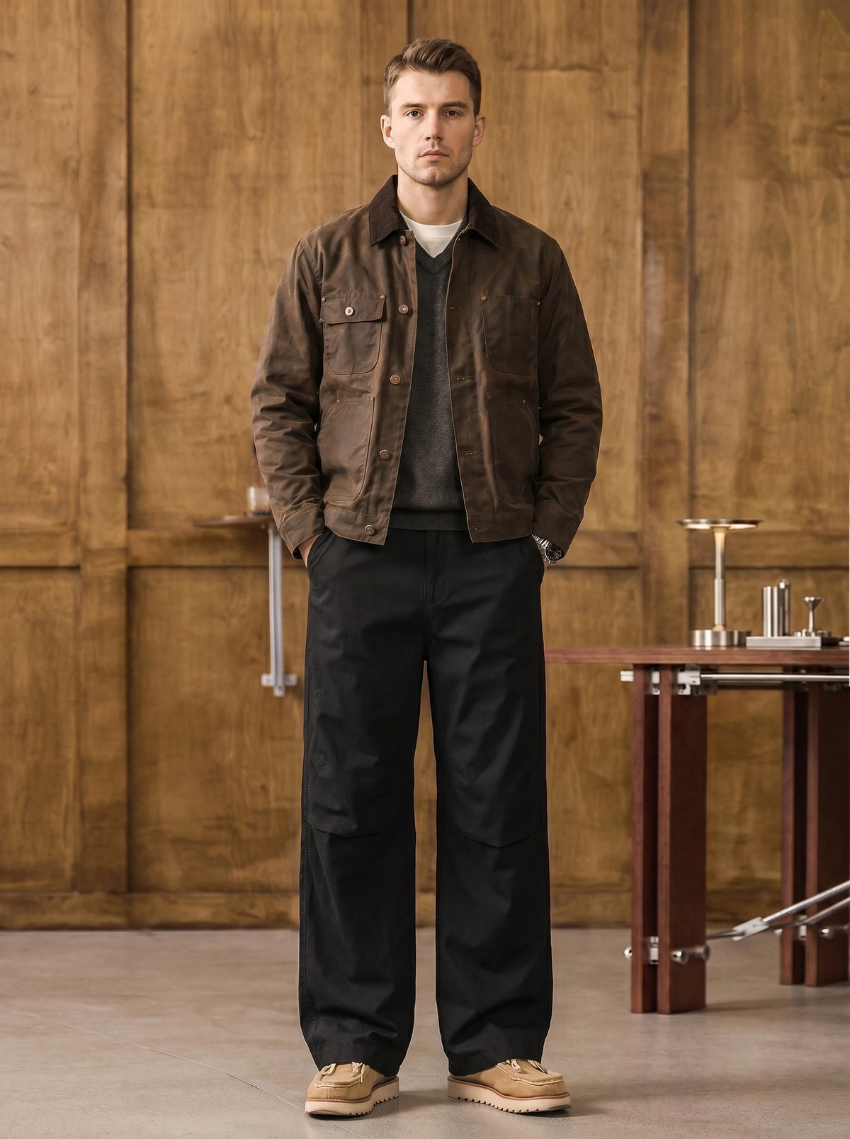 Maillard-style Retro Cargo Pants