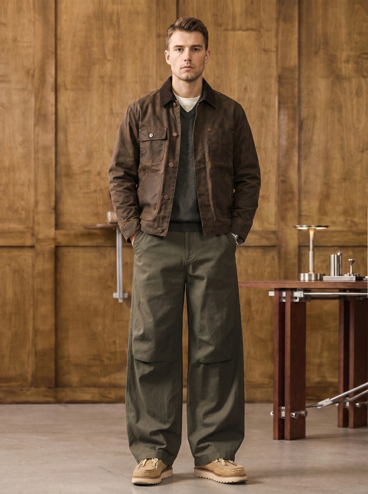 Maillard-style Retro Cargo Pants