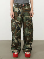 American Retro Camouflage Cargo Pants