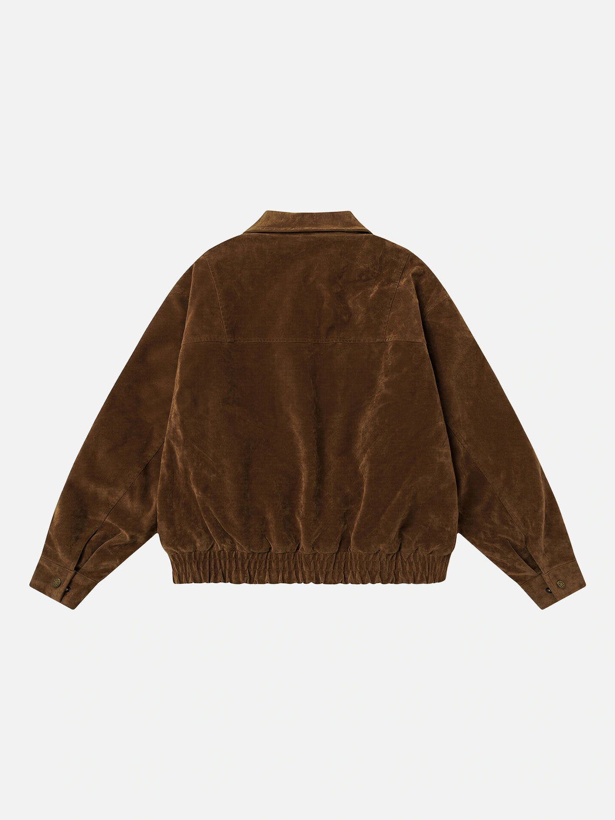 Retro Waist-defining Suede Jacket