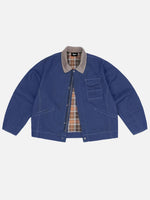 Barn-style Loose-fit Cargo Jacket With Pockets