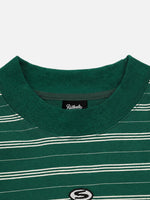 Color-block Striped Loose-fit Long-sleeve T-shirt