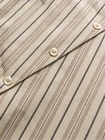 Oversized Striped Short-sleeve Work Shirt