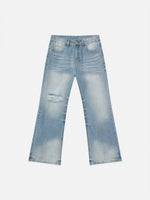 American-style High-street Washed Flared Jeans