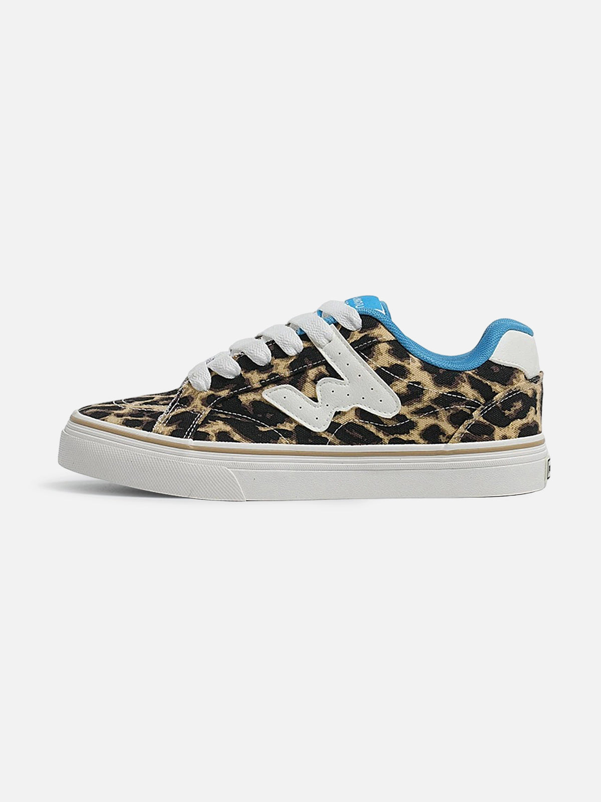 Leopard Print Canvas Casual "puffy" Sneakers