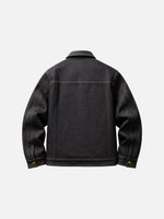 Retro American Casual Style Cotton Work Jacket